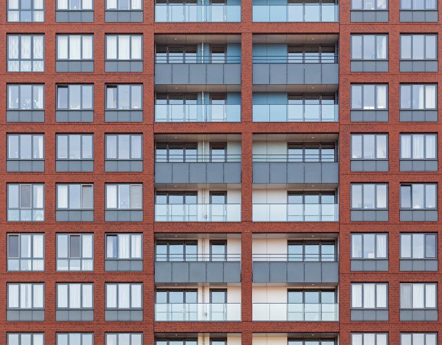 Nieuwbouw woontoren Wonen boven de Hoven Delft balkons