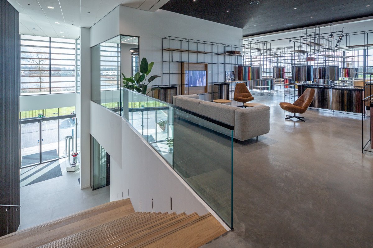 interieur showroom Textaafoam Tilburg