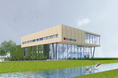 Artist impression nieuwe huisvesting Heembouw Kantoren