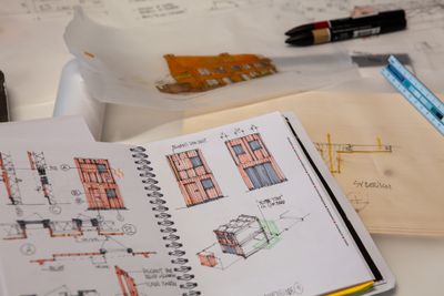 Schets Slimm woonconcept door Heembouw Architecten