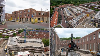 collage realisatie Nieuwbouw 154 woningen, Haagse Hendrik