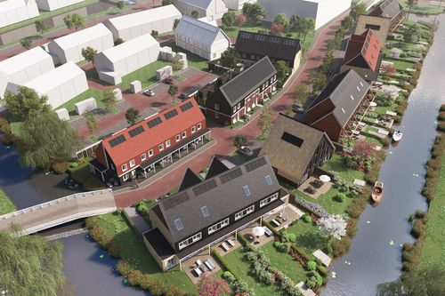 impressie Ontwikkeling plangebied Westend nieuwbouw 240 woningen in Roelofarendsveen