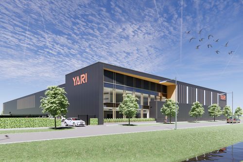 Het ontwerp van Heembouw Architecten voor de nieuwe bedrijfsruimten van Yari in Berkel en Rodenrijs