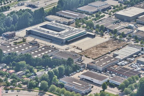 Luchtfoto Pakkettensorteercentrum PostNL Dordrecht