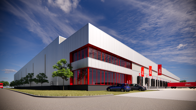 Impressie nieuwbouw Vomar Voordeelmarkt