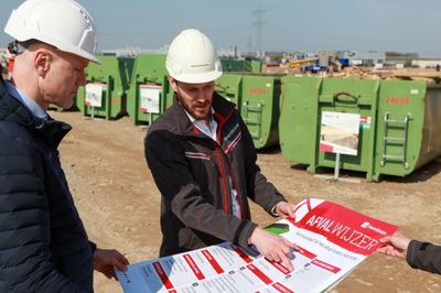 Afvalscheiding op de bouwplaatsen van Heembouw