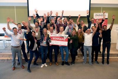 teamleden en winnaars Heembouw Hackathon