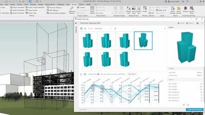 Voorbeeld van fase uit het parametrisch ontwerp proces