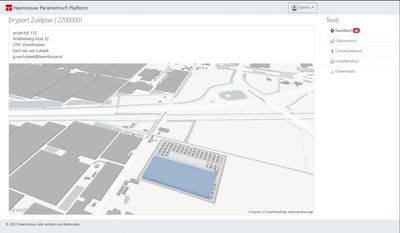 parametrisch ontwerpen; voorbeeld van constructie output van het data platform