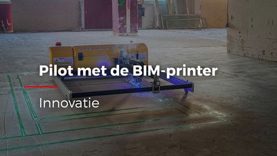 video van pilot met BIM-printer