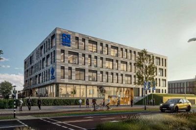 Impressie exterieur NVM Utrecht door Heembouw Architecten