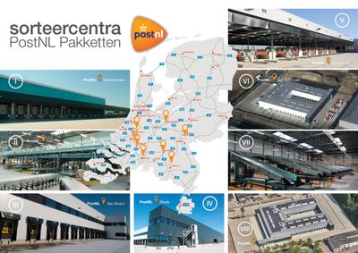 Nieuwbouw 8 sorteercentra en depots voor PostNL Pakketten