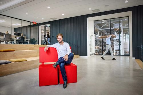 Sander Dekker op m'n plek bij Heembouw Architecten