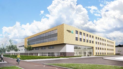 Nieuwbouw kantoor en productielocatie Applied Medical Amersfoort impressie ontwerp Habeon Architecten