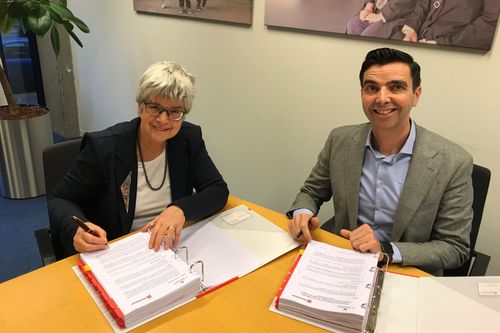 Prinsessenbuurt Leiden De Sleutels contractondertekening