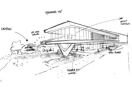 Schets Textaafoam door Heembouw Architecten